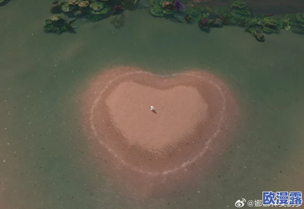 《逆水寒手游》中如何进入神秘浪漫的爱心湖区域详解