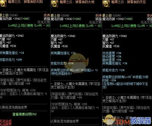 DNF游戏中哪个部位的戒指属性更优，更值得选用？